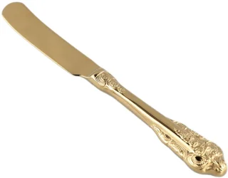 PTMD Titanium Goud RVS Messen Set 3-delig