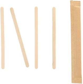 Pure Houten roerstaafjes 9 cm - 20x100 stuks