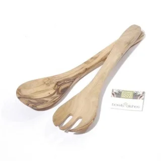 Pure Olive Wood Olijfhouten Slacouvert 3-tands 20 cm