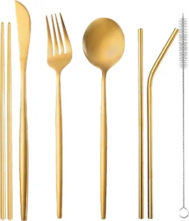 Purepeak Meeneem Bestek Set 8-Delig Goud