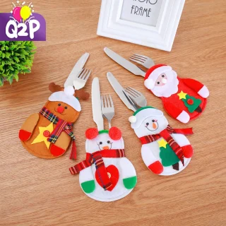 Q2P Bestekhouder Sneeuwpop Kerst