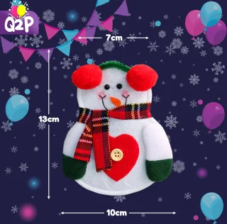 Q2P Bestekhouder Sneeuwpop Kerst
