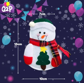 Q2P Bestekhouder Sneeuwpop Kerst