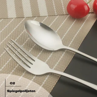 QTTVBTNA 4-delige RVS bestekset