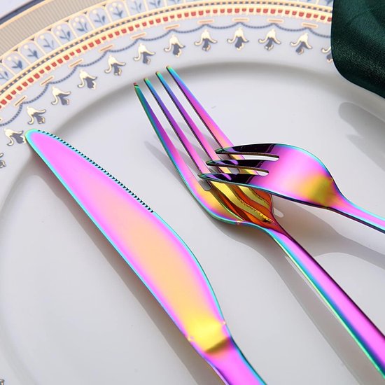 Rainbow Titanium Bestekset 30-delig