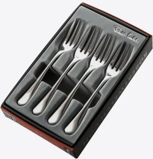Robert Welch Radford set 4 taartvorken RVS 16,3 cm
