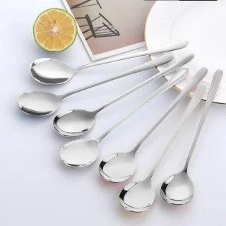 Roestvrijstalen dessertlepels 12-delig set 17,8 cm
