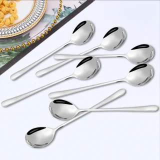Roestvrijstalen dessertlepels 12-delig set 17,8 cm
