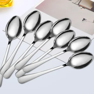 Roestvrijstalen dessertlepels 12-delig set 17,8 cm