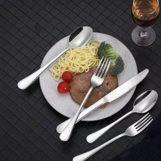 Roestvrijstalen saladevorken, 2 stuks