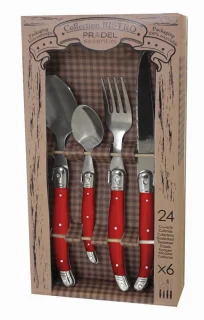 RUSTIC Bestekset Rood