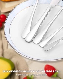 Wat vinden we goed aan de RVS besteekset 60-delig voor 12 personen