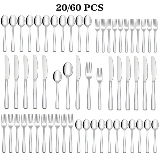 RVS bestekset 20-delig (4/12 personen) - zilver