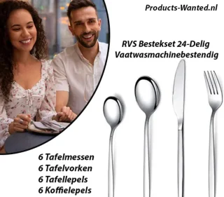 RVS Bestekset 24-Delig