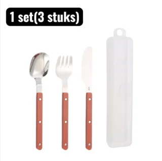 RVS Bestekset 3-delig - Bruin review
