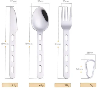 RVS bestekset 3-delig zilver