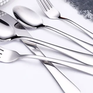 RVS bestekset 5-delig - 5 koffielepels - zilver