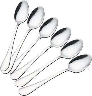 RVS bestekset 6 stuks tafellepels 21 cm