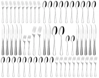 RVS bestekset 60-delig voor 12 personen