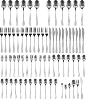 De RVS Bestekset 72-delig voor 12 personen in één oogopslag
