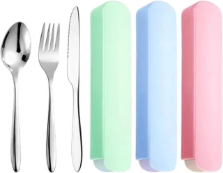 Rvs bestekset met etui