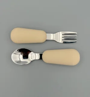 RVS Kinderbestek Lepel & Vork – Beige review