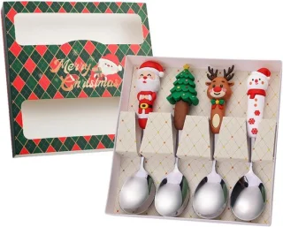 RVS Lepels - Set van 4 - Zilver