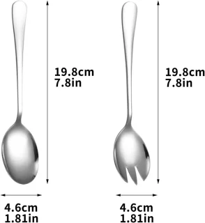 RVS Salad Cutlery - 6-delig bestekset