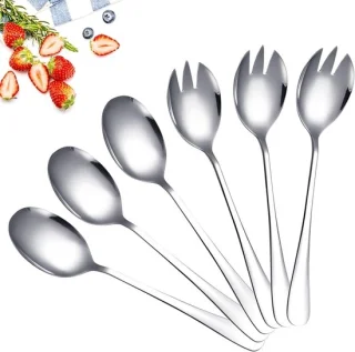 RVS saladebestek set, 3-delig, 20 cm