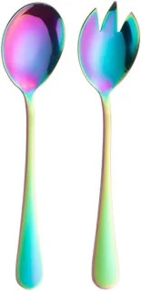 RVS saladebestekset vork en lepel