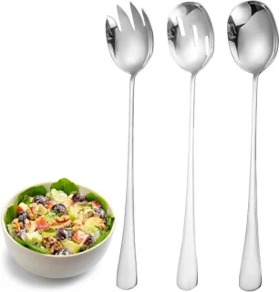RVS Saladeset 3-delig - Lepel en Vork