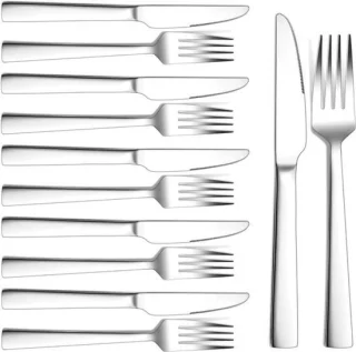 RVS steak cutlery set 12-delig