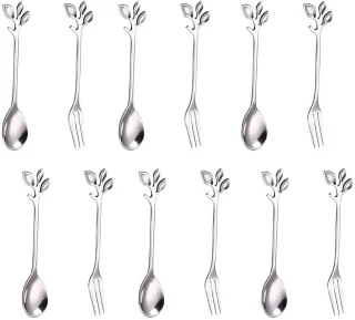 De RVS theelepelset 12-delig - 12 cm in één oogopslag