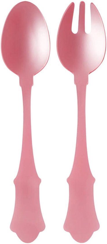 Sabre Honorine 2-delig Saladebestek Pink