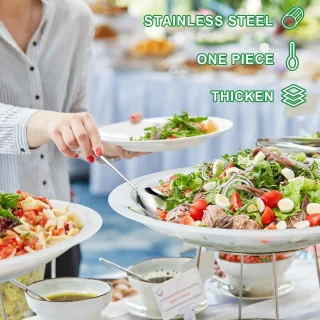 Saladebestek RVS 3-delig