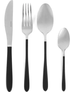 Salter 16-delig Bestekset RVS Zwart/Zilver