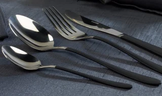 Salter 16-delig Bestekset RVS Zwart/Zilver