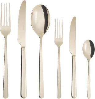 Sambonet Linear Bestekset 36-delig Edelstahl PVD Champagner