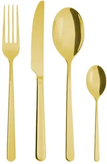 Sambonet Linear Bestekset Goud 24-delig