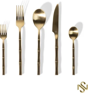 San Naila Bamboo Bestekset 30-delig Goud 6-persoons