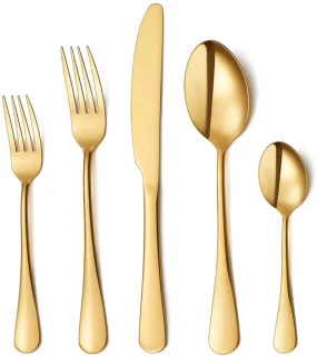 Sander Shop Bestekset 30-delig Titanium verguld 6-persoons