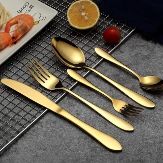 Sander Shop Bestekset 30-delig Titanium verguld 6-persoons