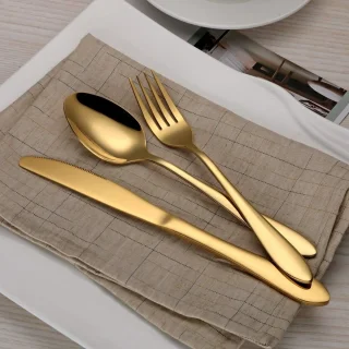Sander Shop Bestekset 30-delig Titanium verguld 6-persoons