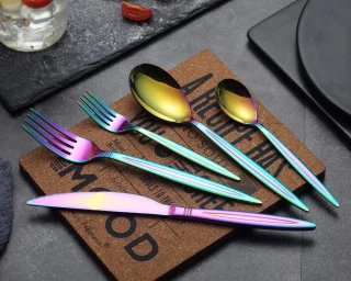 Sander Shop Regenboogbestekset voor 4