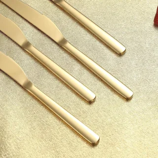 Sander Shop Steakmessenset 12-delig Glanzend Goud