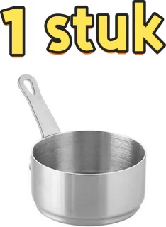 Sauskom RVS met handvat 3,5 x 6 cm Zilver