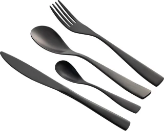 Schäfer bestekset RVS 24-delig metallic zwart