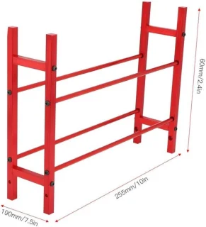 SCX10 90046 D90 Dubbellaags bandenopslagplank (rood)