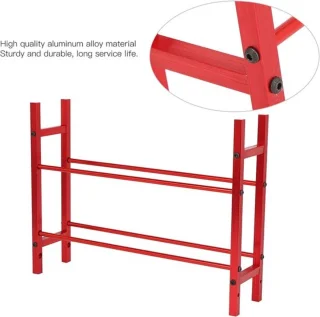 SCX10 90046 D90 Dubbellaags bandenopslagplank (rood)