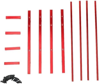 SCX10 90046 D90 Dubbellaags bandenopslagplank (rood)